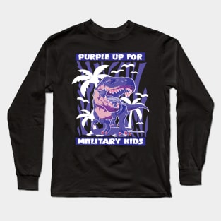 Purple up for Military Kids Long Sleeve T-Shirt